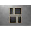 XtraStoris Individual Wall Niche Matte Black with Design Frame 15.38" x 15.38" x 4"-1051920611