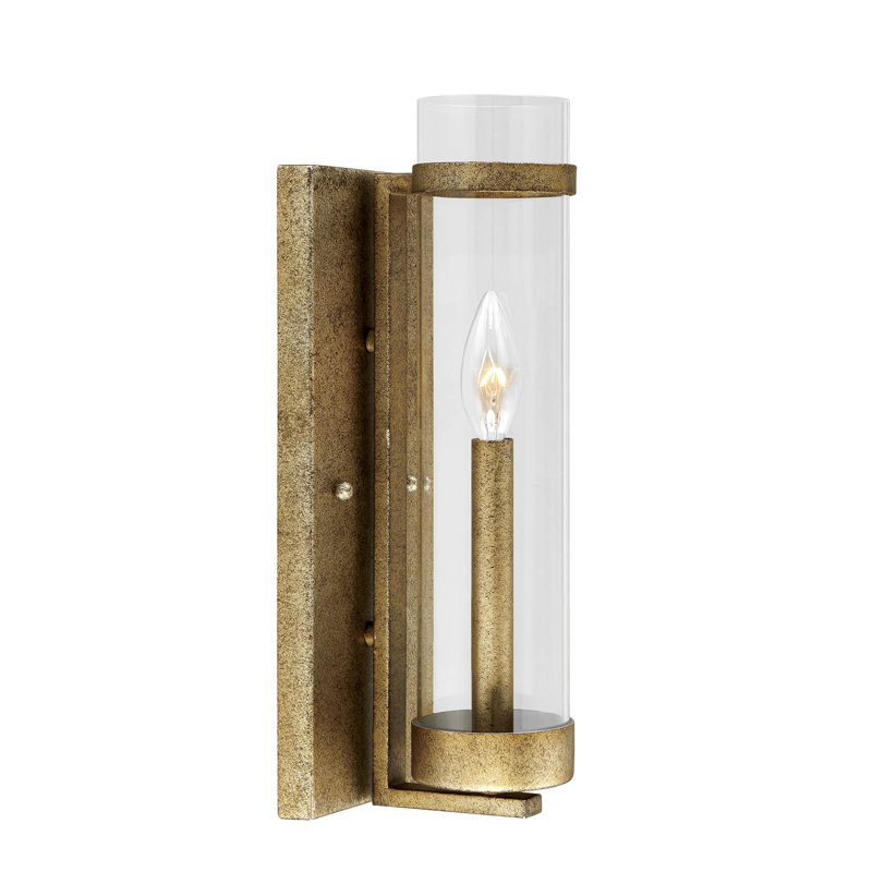 Plafonnier encastré 1 lumière Pineiro, Doré vieilli