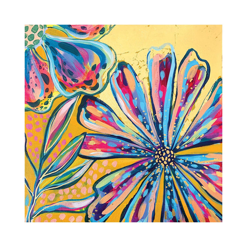 Gildedgarden VI 1 Piece Wrapped Canvas Painting, 30.48 cm H x 30.48 cm W