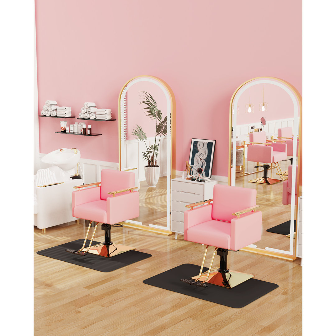 Faux Leather Massage Chair Inbox Zero Upholstery Color: Pink