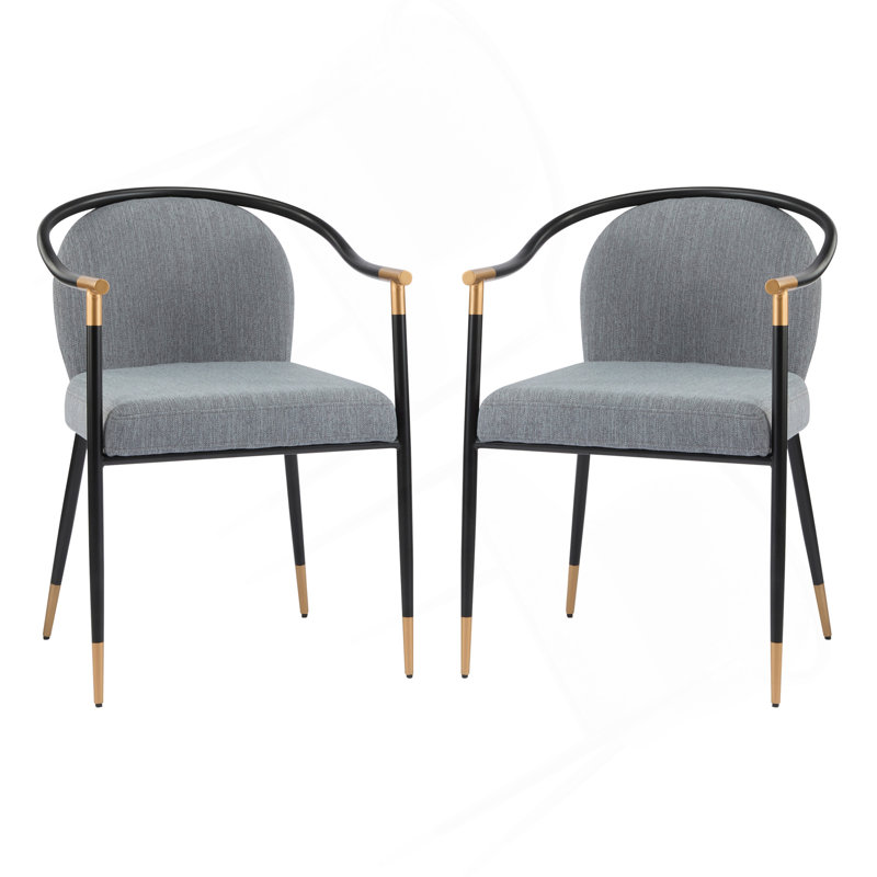 Chaise rembourrée Modern, Gris