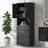 Tall Bathroom Cabinet with Laundry Basket-958701001