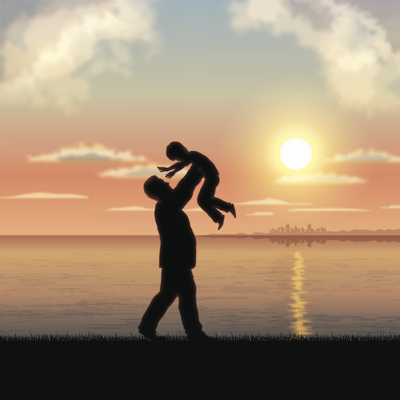 Father's Day 1 Piece Wrapped Canvas Wall Art, 91 cm H x 91cm W