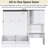 Foldable Multi-Functional Murphy Bed With Built-In Sofa, Wooden Wall Bed with Desk and Storage Cabinet-1535338199