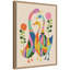 «Ducks and Wildflowers» par Rachel Lee, 3 oiseaux, reproduction d'art sur toile encadrée