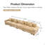 Canapé modulaire surdimensionné de 170 po Cloud-1034679757