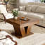 Modern Square Wooden Coffee Table-1400796696