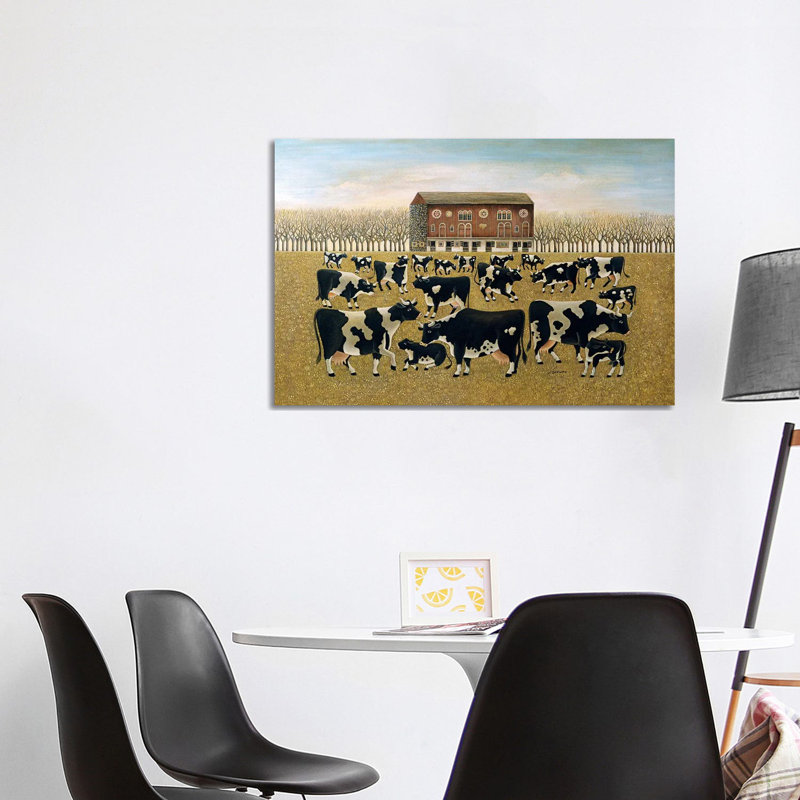 Cows Cows Cows 1 Piece Wrapped Canvas Painting, 101.6 cm H x 66.04 cm W x 3.175 cm D