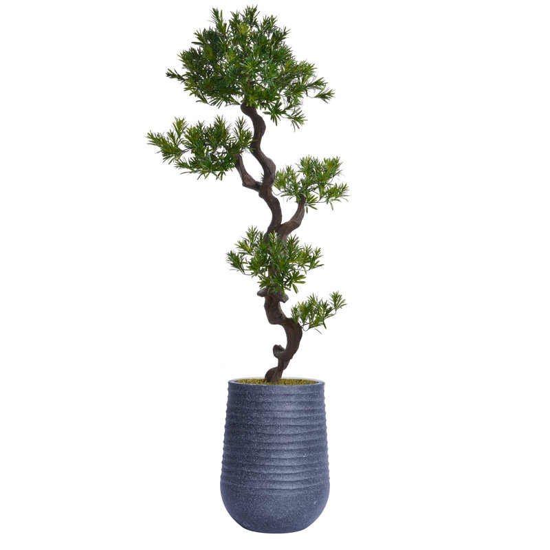 Yucca artificiel 71,08 "en pot, Noir