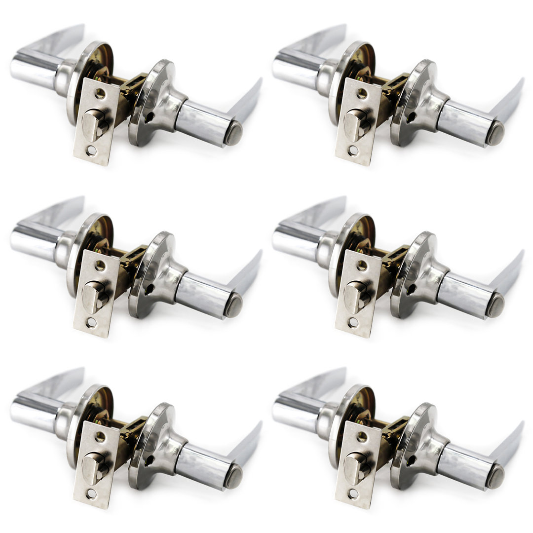 Privacy (Bed & Bath) Door Lever (Set of 6) Villar Home Designs