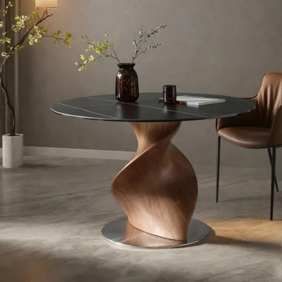 Table de salle à manger ronde et simple