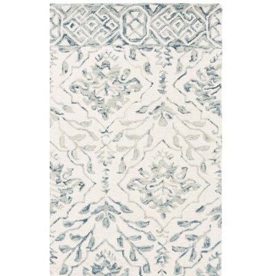 Pimentel Hand Tufted Wool Floral Rug