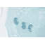 Carrelage 60 po x l 32 po en fibre de verre avec robinet / baignoire légère / chauffante