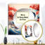 «Master Great The Red Great Of Kanagawa II» - Miroir carré pour décor mural-100996031