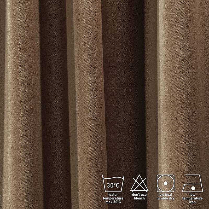 Soft Touch Velvet Kitchen Valance, 75 W x 60 D cm, 21 Antique Brass