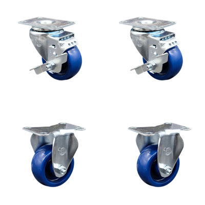 4 Piece Polyurethane Caster Set
