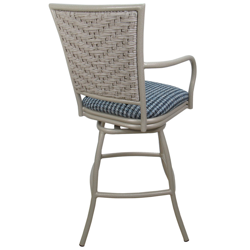 Tabouret de bar avec coussin Alexeia, Très grand (siège d'une hauteur de 35 po)