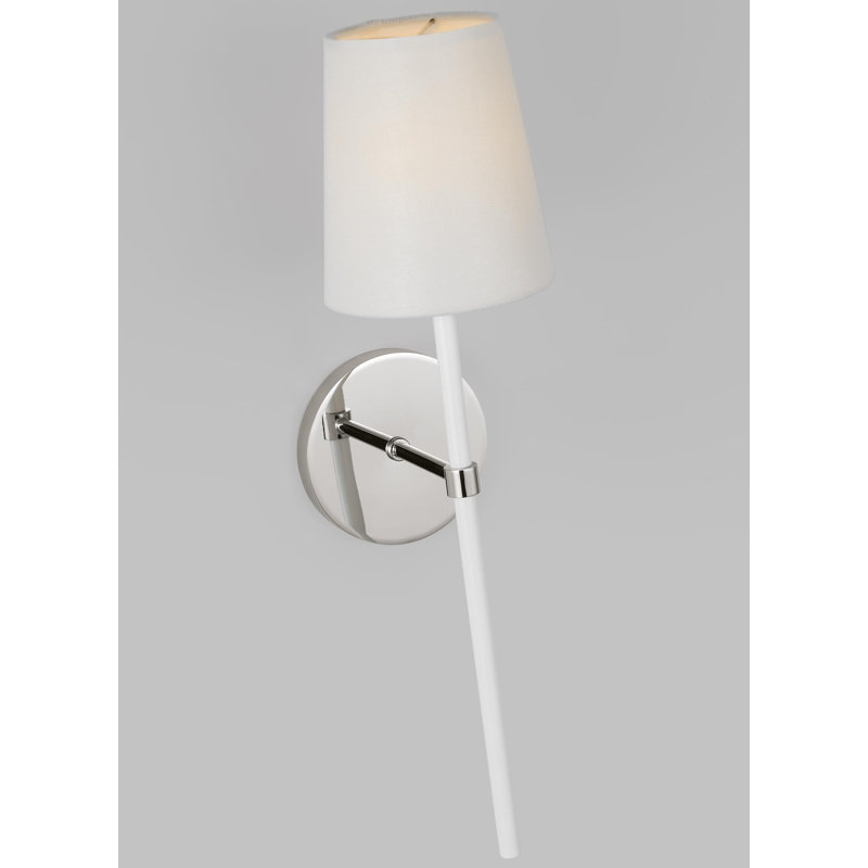 Monroe 1 - Light Armed Sconce, Polished Nickel