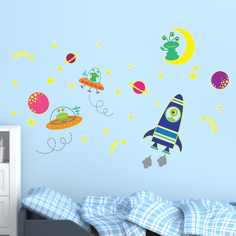Family Mural Galaxy Glow Wall Sticker