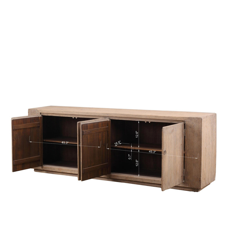 Kamalei 94.49'' W Solid Wood Sideboard