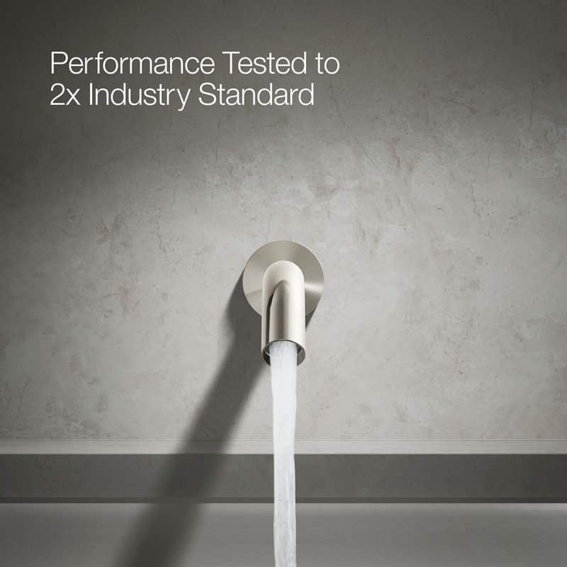 Components Wall-Mount Bath Spout, Polished Nickel