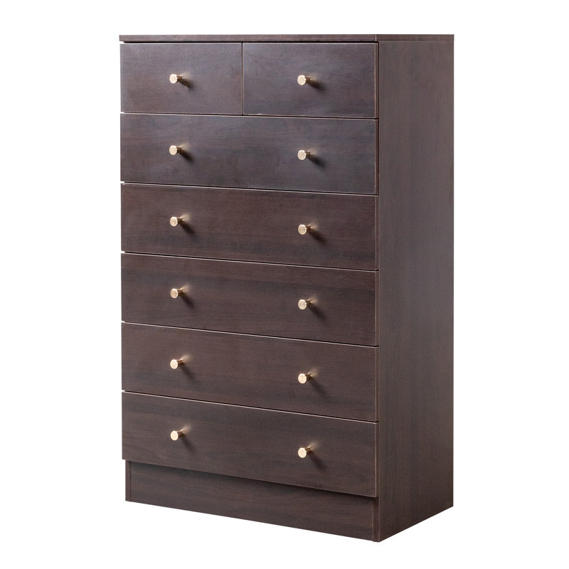Commode 7 tiroirs 26 po Andice, Brun
