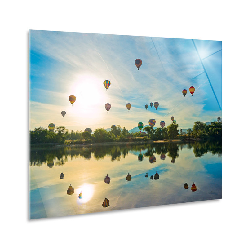Hot Air Balloons in Bagan 1 Piece Wall Art, 65cm H x 95cm W