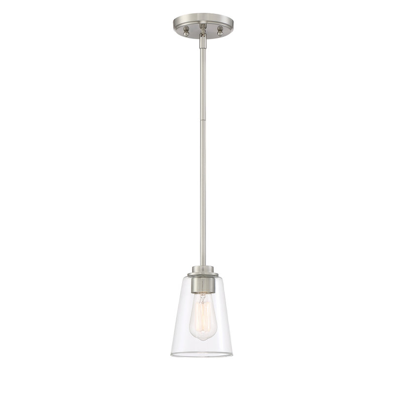 Lankford 1 - Light Single Pendant, Satin Platinum