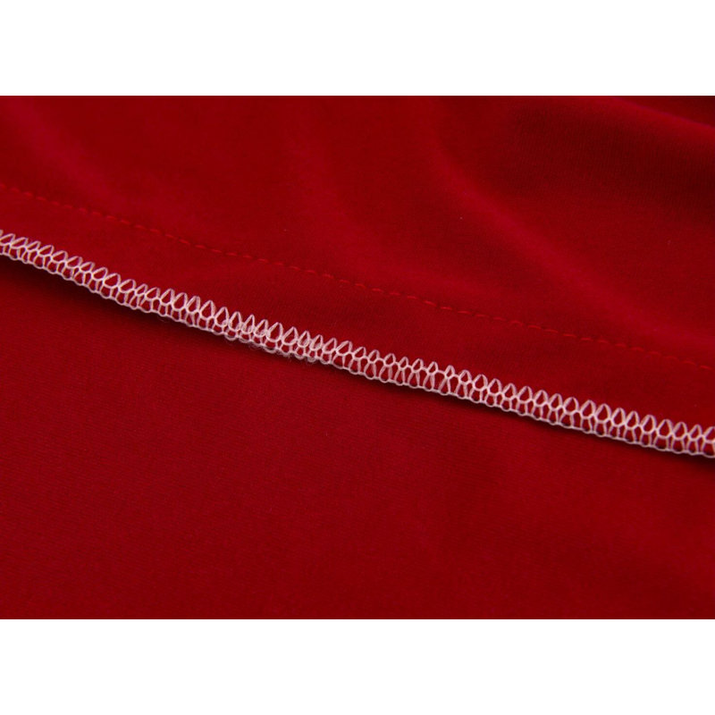 Housse pour canapé à coussins en T 4 sièges, Polyester rouge