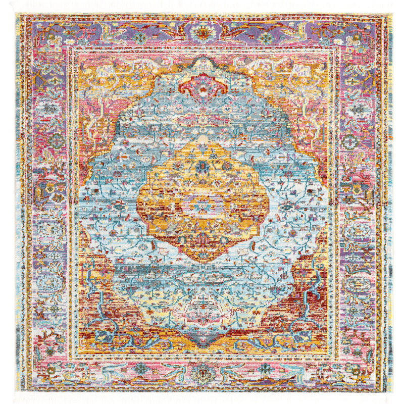Oriental Indoor Rug, Square 5'