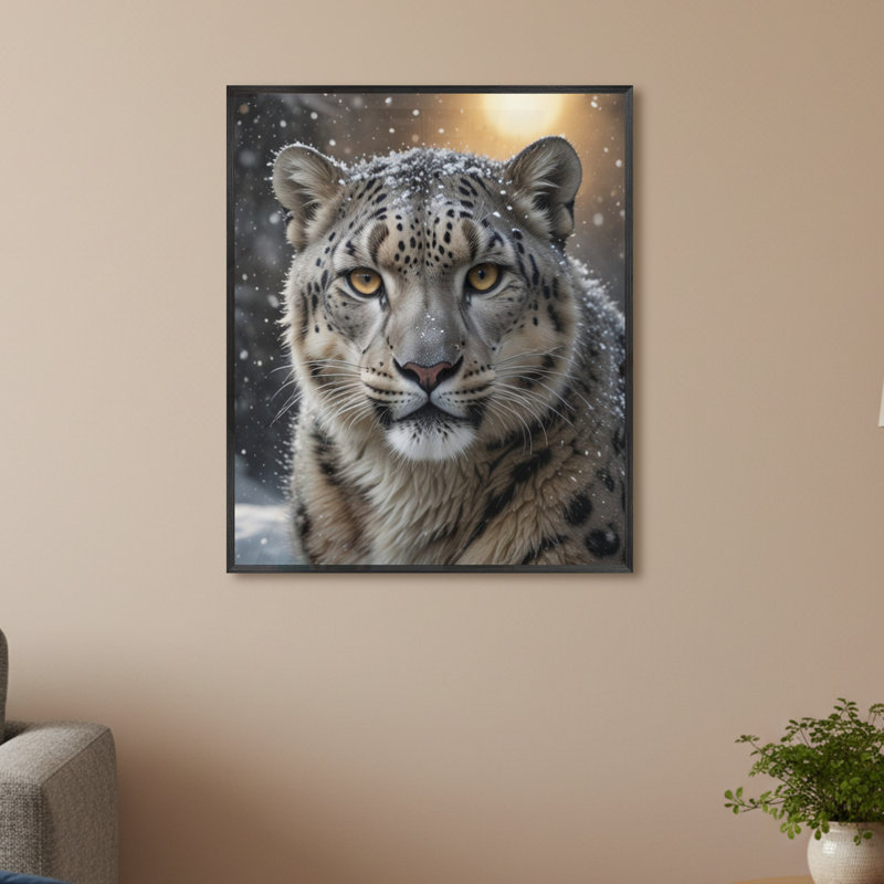 Single Picture Frame LED Illuminated Wall Art Wall Art on Glass / Aluminium, 60 cm H x 50 cm W