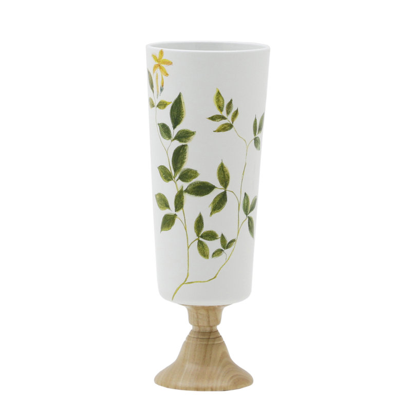 PORCELAIN Table Vase, 18.1" H x 6.3" W x 6.3" D