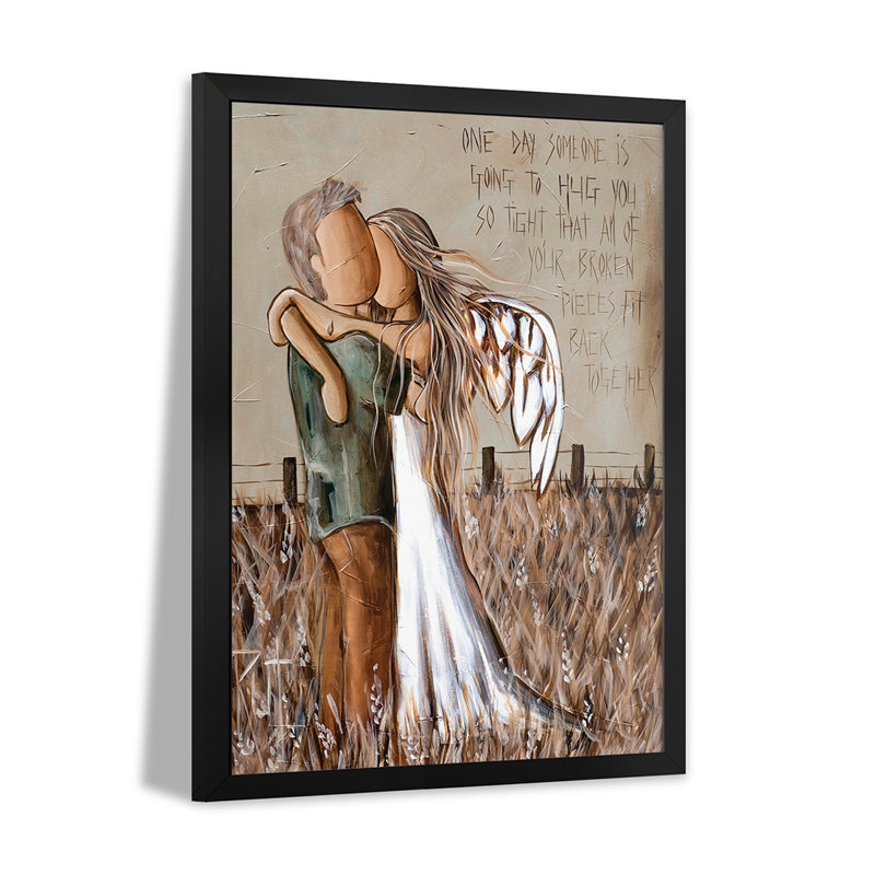 One Day Someone Premium Framed Poster by Ruth's Angels