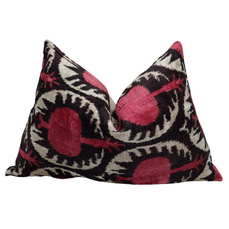 Lumbar Pillow Cover & Insert, Pink Argyle