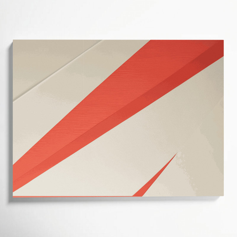 Minimalisme 93, art mural sur toile beige, H 12 po x l 18 po
