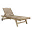 Hyland 202cm Long Reclining Teak Single Chaise