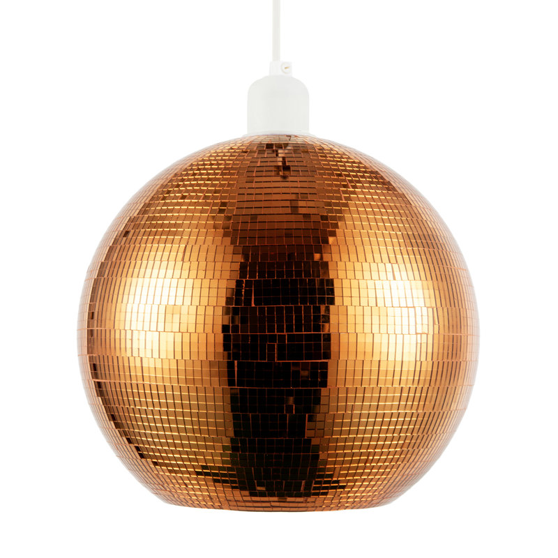 23cm H Plaster Round Pendant Shade ( No Direct Attachment Method ), Orange