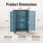 Ezzell Solid and Manufactured Wood 2-Door Accent Cabinet with Hollow-Carved Doors-900998716