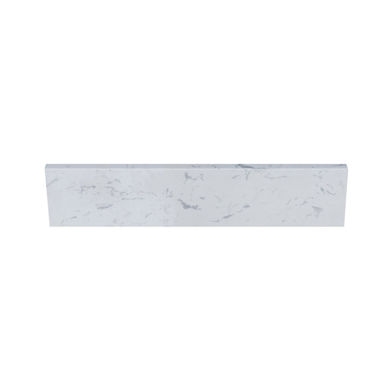 21.25 In. W Sidesplash, Engineered Carrara Marble
