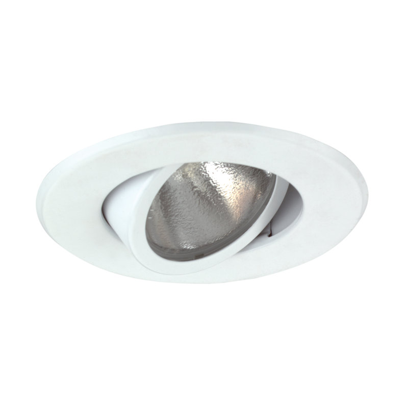 White Adjustable 4'' Recessed Ceiling Light Trim