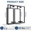 Tablette murale en métal avec support pour plantes lumineuses suspendues 3 couleurs