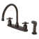 Kingston Brass Concord Two-Handle 4-Hole 8" Centerset Kitchen Faucet with Side Sprayer
