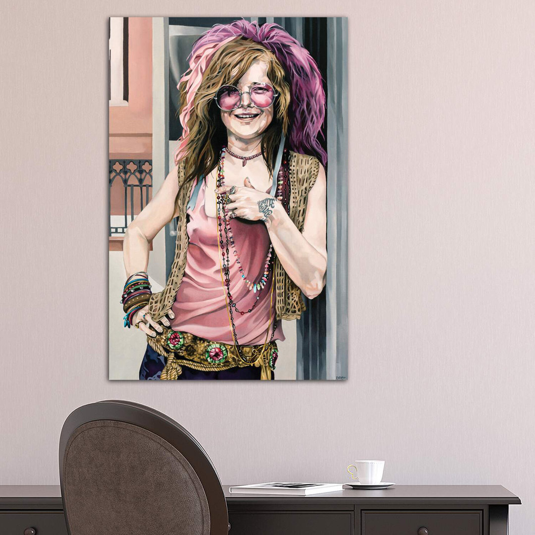 Leinwandbild - Grafikdruck „Janis” von Jo Beer