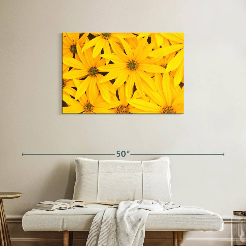 Fleurs jaune vif Harnek, H 24 po x l 36 po