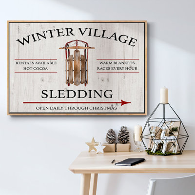 " Winter Village Sledding "