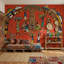 Papier peint village africain avec art populaire-1092764893-1092764894