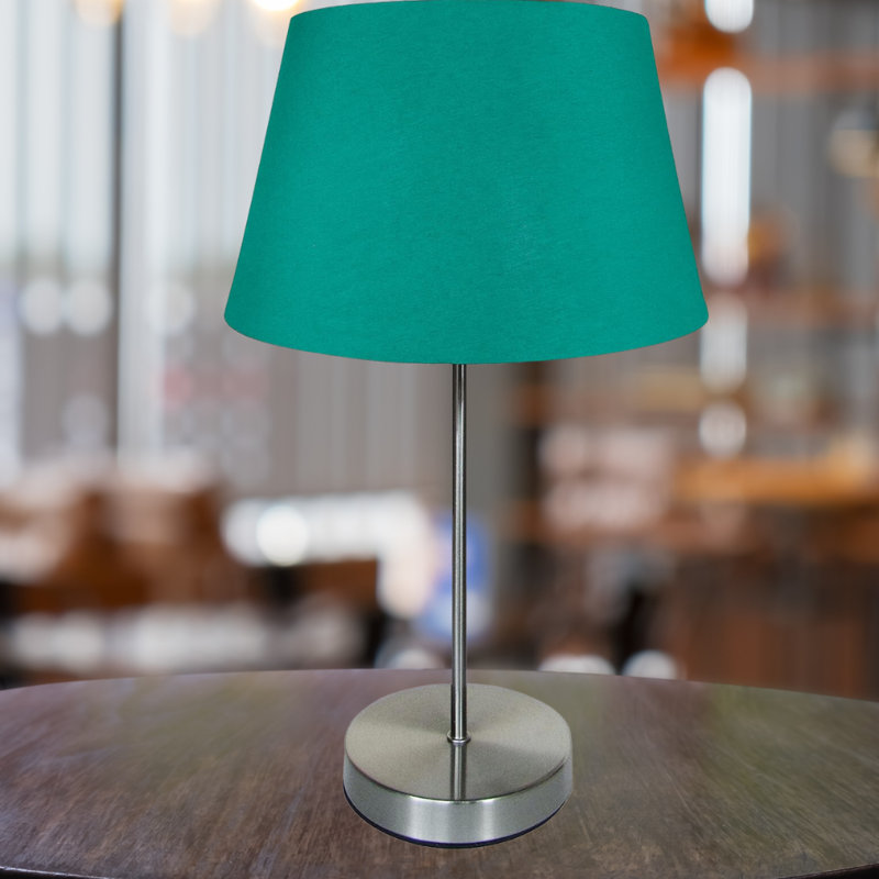 Ene Metal Table Lamp, Teal