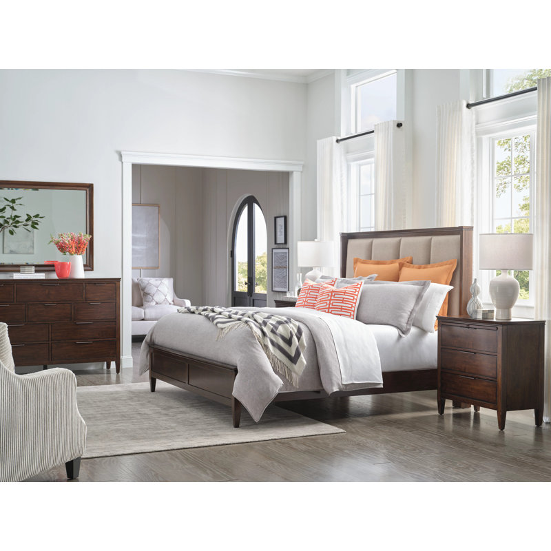 Eliabeth Upholstered Panel Bed, King