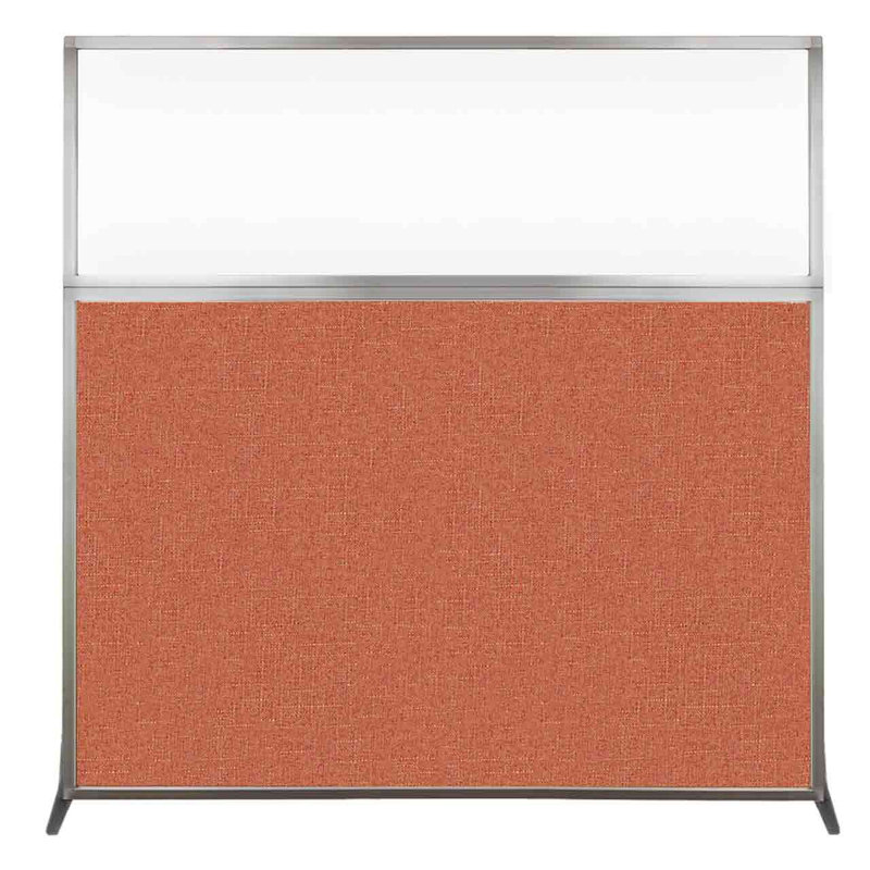 Cloison portative transparente 6 ", H 72 po x l 72 po x P 15 po, Papaye