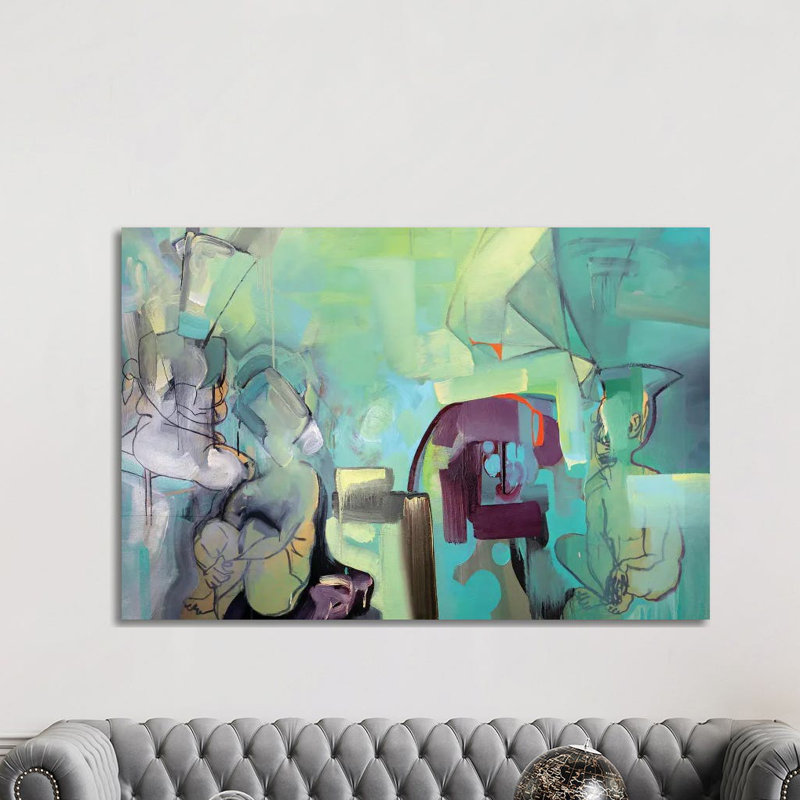 The Listeners by Pamela Staker - Painting on Canvas, Wrapped Canvas, 152.5 cm H x 101.5 cm W x 3.175 cm D